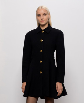 Versace Black wool coat 10265661A19092