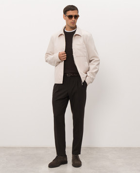 Peserico Brown wool pants R54774W02661