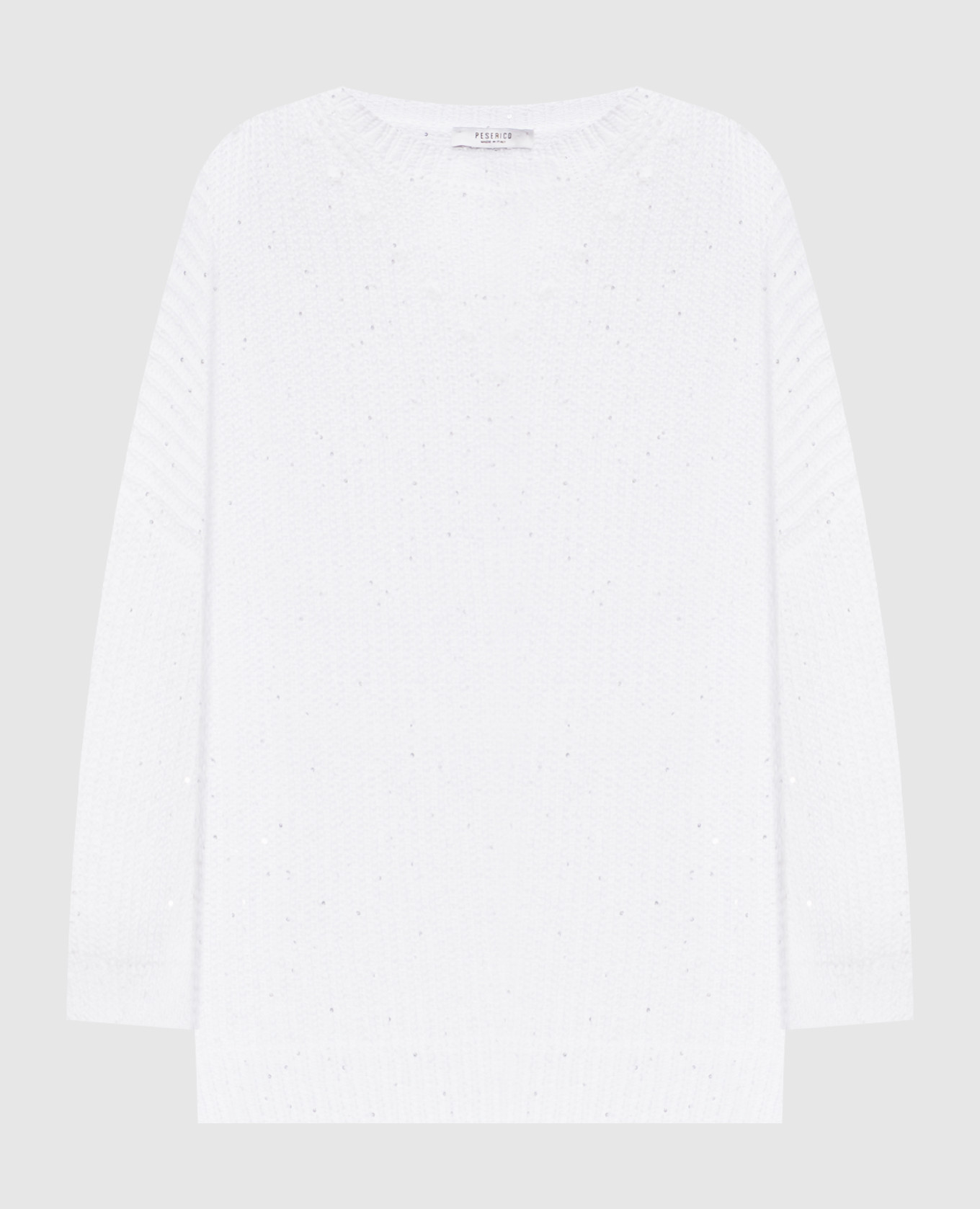 White sweater with sequins