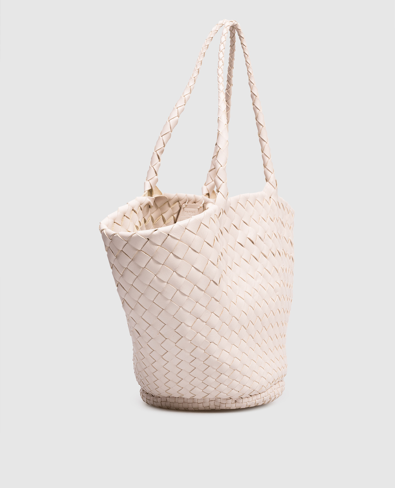 Egola Pink Leather Woven Tote Bag Dragon 3