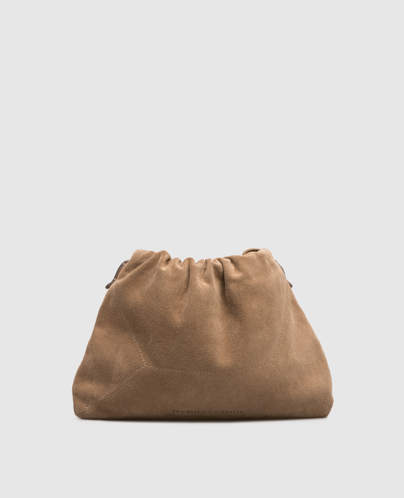 

Brown suede BC Duo pouch bag Brunello Cucinelli