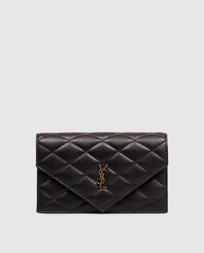 Saint Laurent Cassandre black leather bag 871149AAGOZ