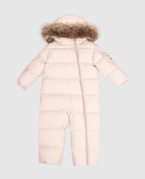 Moncler ENFANT Yorick children's beige down jumpsuit L29511G00001597YW