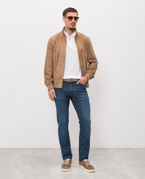 Stefano Ricci Brown suede jacket M7J5100290SUEJI3