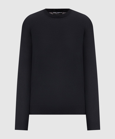 Pull en cachemire bleu marine