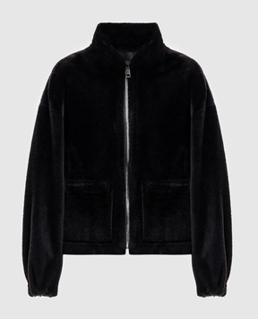 Simonetta Ravizza Black reversible sheepskin coat Isobel F06JA356H21