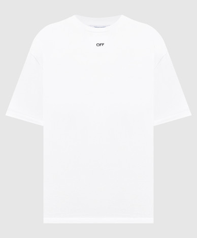 White Scribble Narciso T-shirt