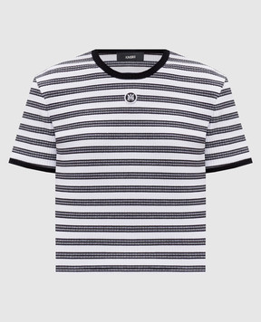 AMIRI White striped T-shirt AW326JR008