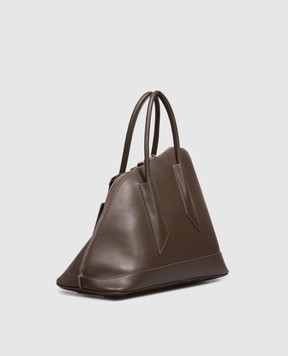 The Attico Brown leather tote bag 261WAH00064LBT019AA