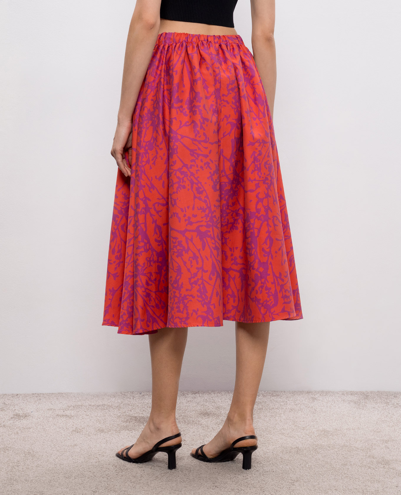 Coral skirt BERLINA with silk Max Mara 4