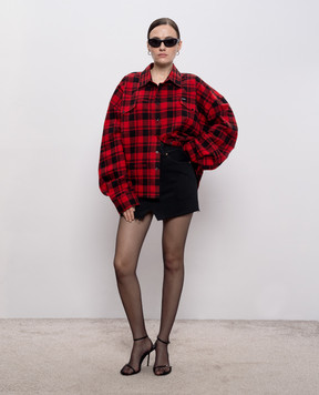 Vetements Black denim mini skirt WE76DK349B5