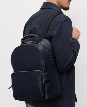 Bally Blue Capitol leather backpack MAK04NVT710