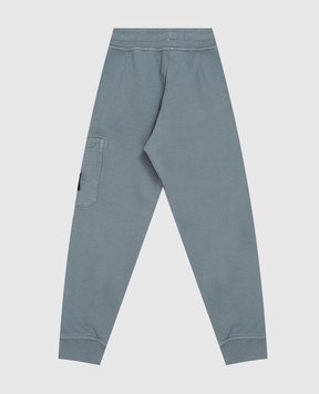 Stone Island Kids' blue joggers with logo patch L2S166200002S0A2028