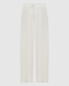 Brunello Cucinelli Ivory sequined pants ML592P9185