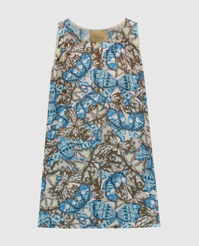 Momoni OCRA printed silk top MOTO00102MO