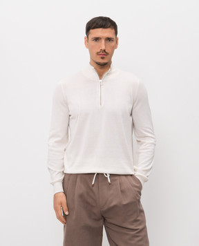 Brunello Cucinelli Ivory cashmere jumper MIS806004