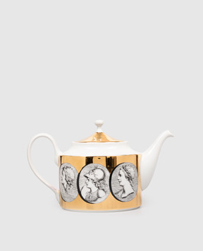 Fornasetti Cammei porcelain teapot P22Z292