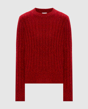 Allude Red cashmere and silk sweater 25578000