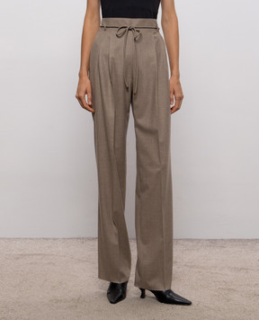 Max Mara Beige ALIBI cashmere pants MXMALIBI