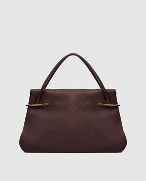 Givenchy PINCH burgundy leather tote bag with logo BB5157B2DG