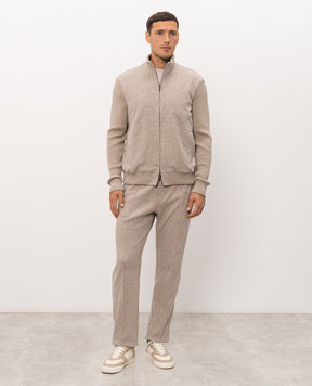 CAPOBIANCO Beige tracksuit with wool 21M459FS0021M708LFS00