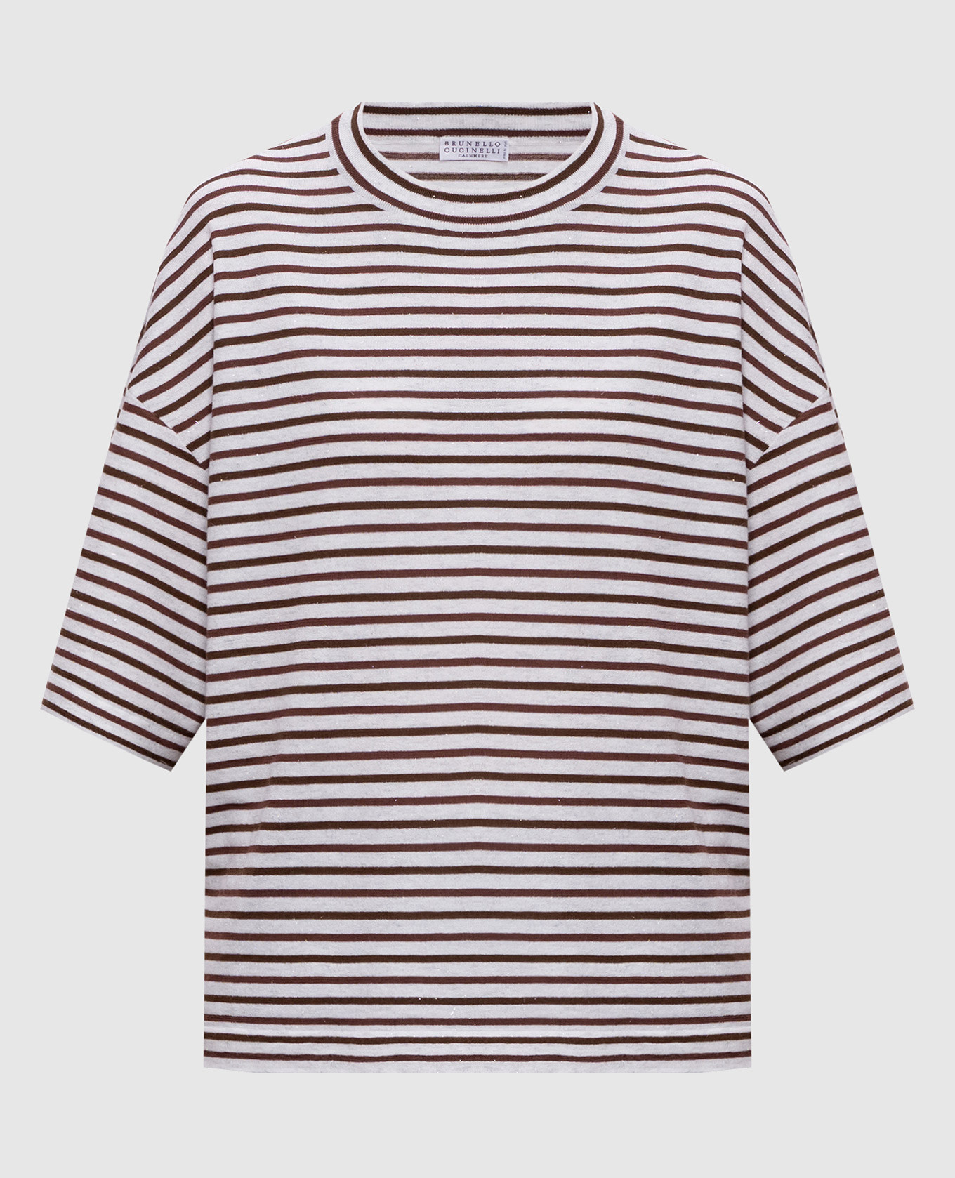 White cashmere T-shirt