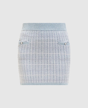 Ballantyne Blue mini skirt with lurex B1G0697V002
