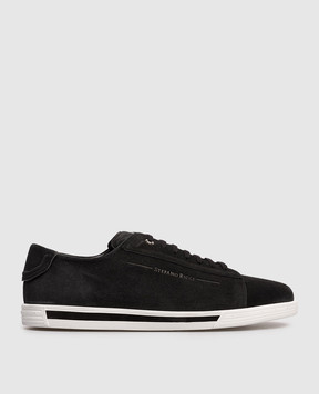 Stefano Ricci Black suede sneakers with logo UV33G5257SDP
