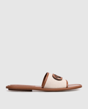 Sergio Rossi Beige Surge flip-flops B15350MFL432