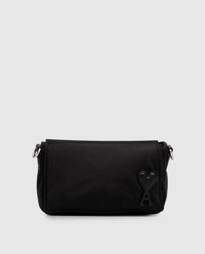 Ami Paris Black bag with logo patch ULL710AW0001