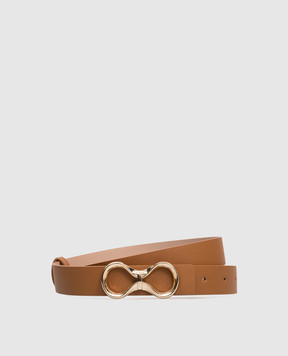 Twinset Brown leather belt 261TA4440