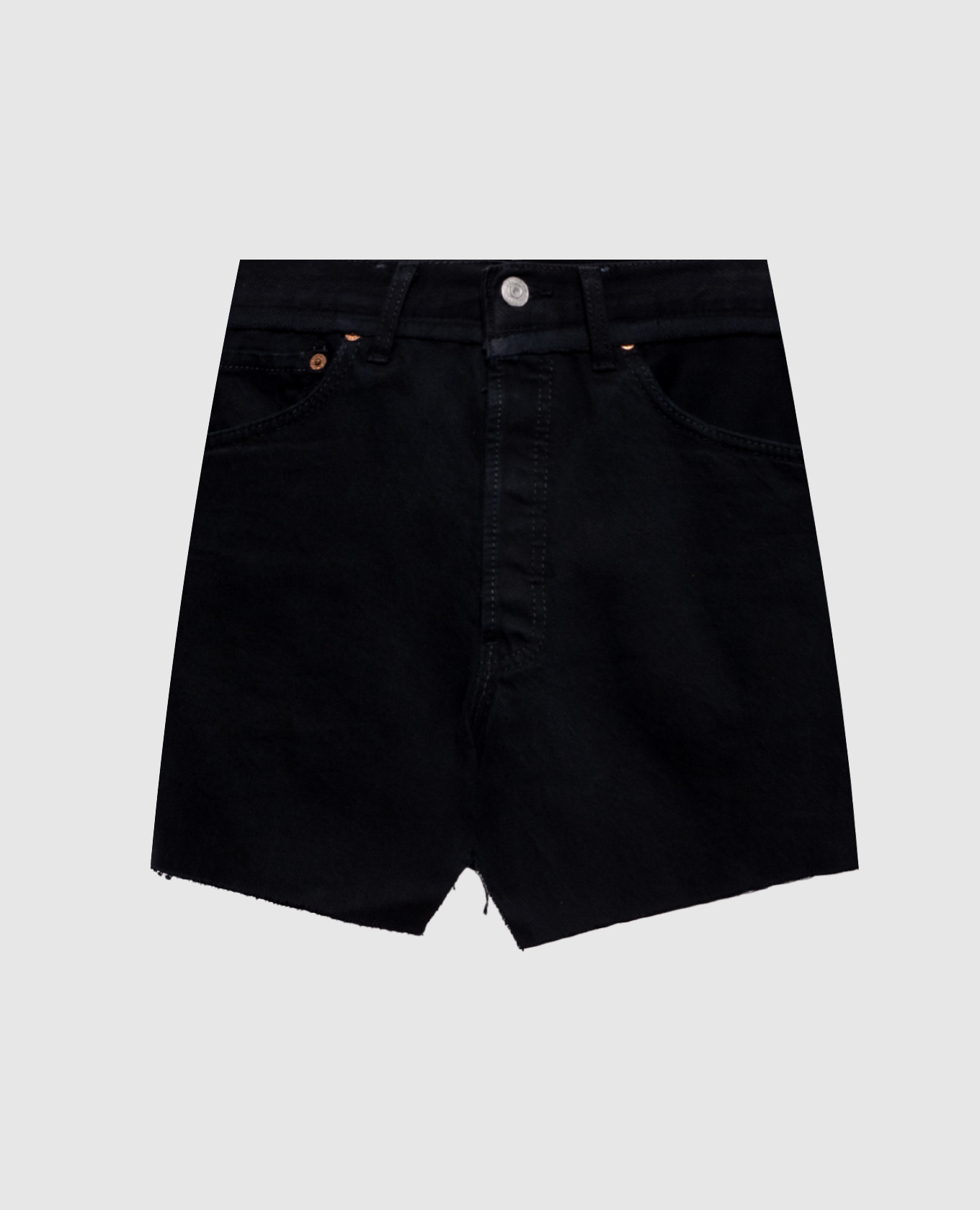 Black denim mini skirt Vetements