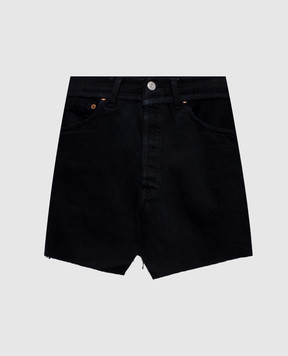 Vetements Black denim mini skirt WE76DK349B5