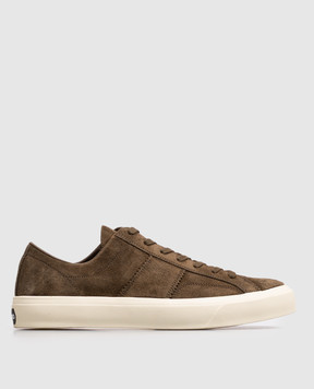 Tom Ford Brown suede Cambridge sneakers J0974LCL123N