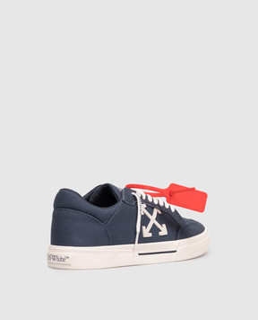 Off-White Blue Vulcanized Sneakers OMIA293S26FAB001