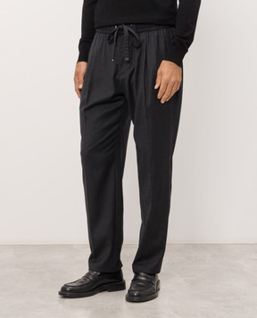 Dolce&Gabbana Gray wool pants GP26FTFUBG8