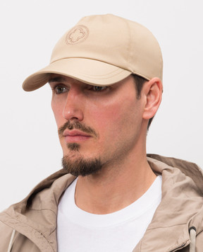 Peserico Beige cap with embroidered emblem R76057C0RCC762