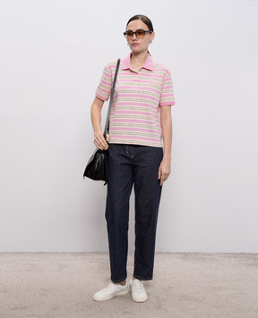 Max & Co MANDARE pink striped polo shirt MCOMANDARE