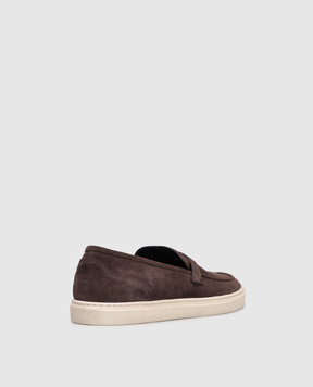 Brett Johnson Brown suede loafers FW25SH6LEESP