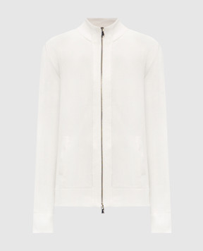ISAIA White cotton cardigan MG8458Y0540