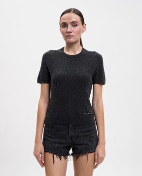 Alexander Wang Grey wool top with logo 4KC1261114