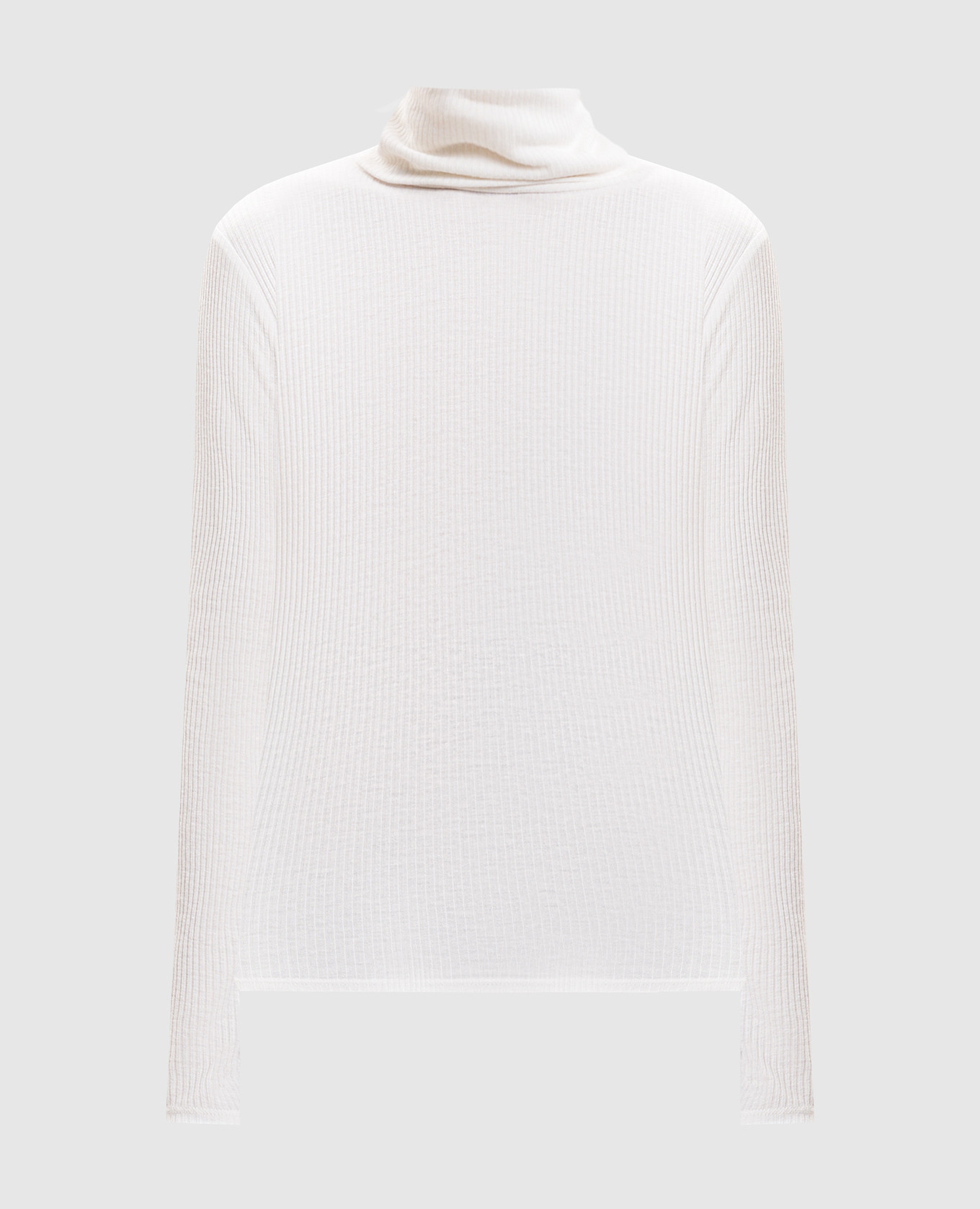 Ivory GALLINARA golf with ribbed wool