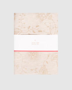 Le Jacquard Fraincais Beige Été India linen tablecloth 31557