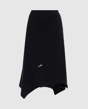 Vetements Black asymmetrical skirt WH27SK167B