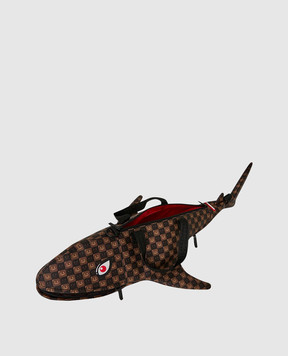 Sprayground Children's brown bag GRIN & GRIND SHARK SHARKS IN PARIS 910D9486NSZ