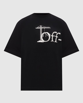 Off-White Black Shared T-shirt with print 44MAA120F26J00N