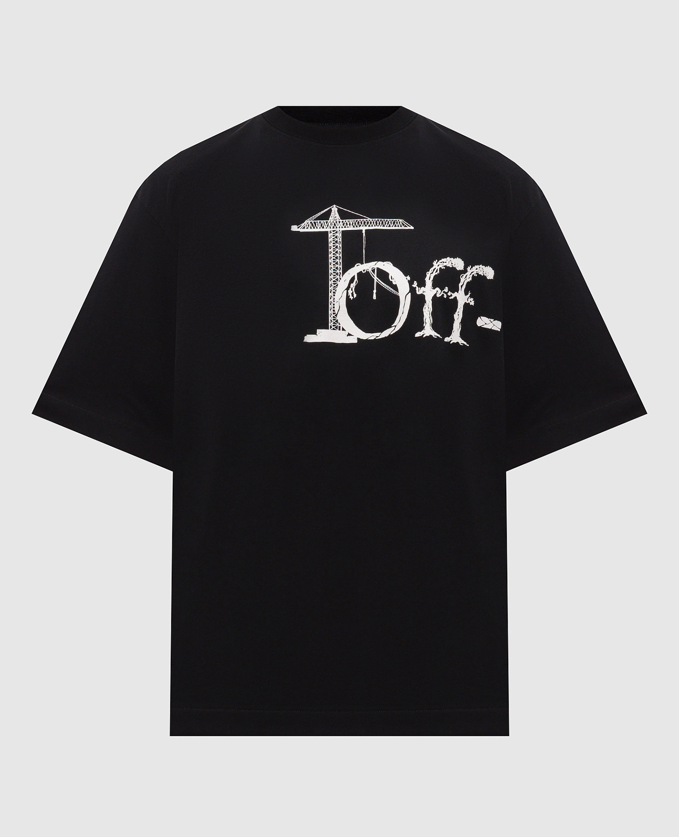 Black Shared T-shirt with print