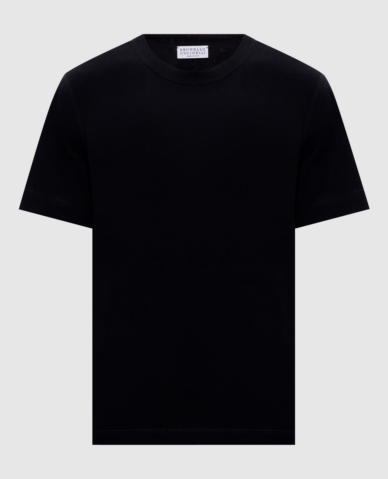 Black T-shirt with monil chain