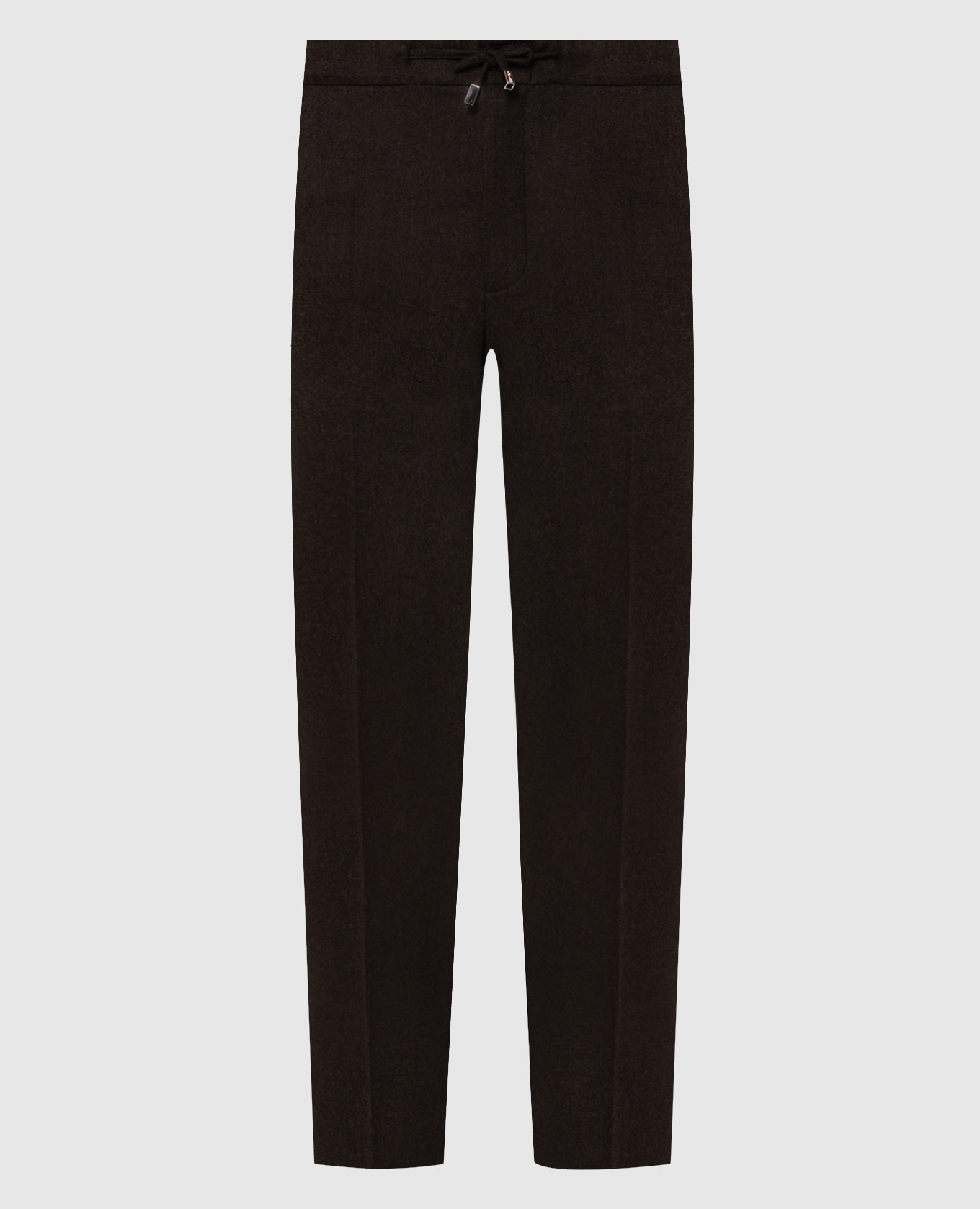 Brown wool and cashmere pants Enrico Mandelli