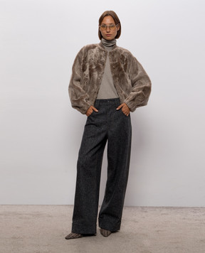 Brunello Cucinelli Beige cashmere and silk turtleneck M41800063